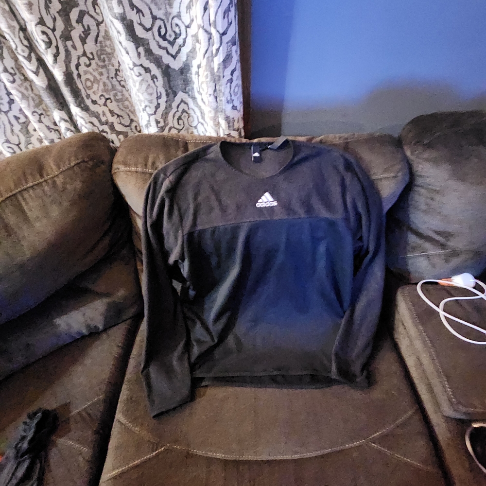 Adidas Black Crew Neck Shirt
